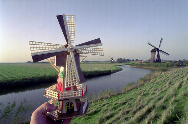 Windmills at Alkmaar, Holland, October 2002